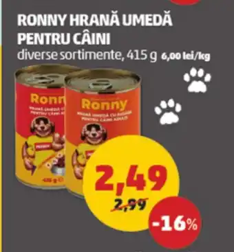 Penny RONNY HRANĂ UMEDĂ PENTRU CÂINI Ofertă