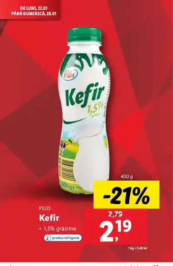 Lidl PILOS Kefir Ofertă