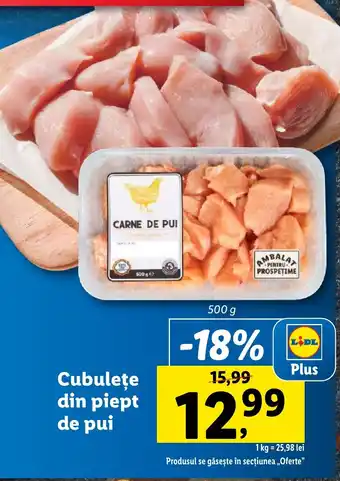 Lidl Cubuleţe din piept de pui Ofertă