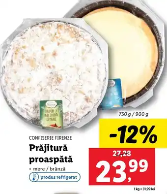 Lidl CONFISERIE FIRENZE Prăjitură proaspătă Ofertă