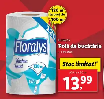 Lidl FLORALYS Rolă de bucătărie Ofertă