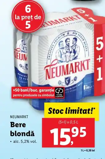 Lidl NEUMARKT Bere blondă Ofertă
