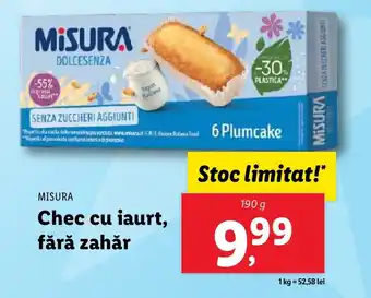 Lidl MISURA Chec cu iaurt, fără zahăr Ofertă