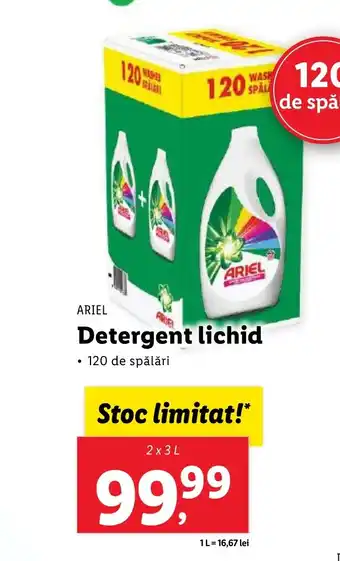 Lidl ARIEL Detergent lichid Ofertă