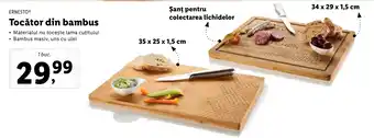 Lidl Tocător din bambus Ofertă
