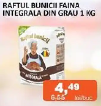 Unicarm RAFTUL BUNICII FAINA INTEGRALA DIN GRAU 1 KG Ofertă