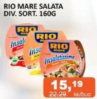 Unicarm RIO MARE SALATA DIV. SORT. 160G Ofertă