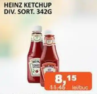 HEINZ KETCHUP DIV. SORT. 342G