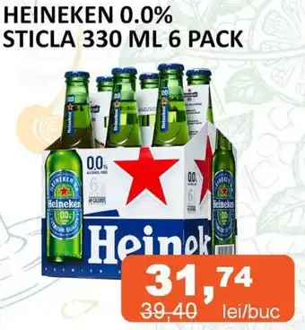 Unicarm HEINEKEN 0.0% STICLA 330 ML 6 PACK Ofertă