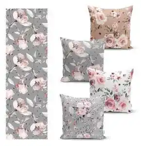 Favi Set 4 fețe de pernă și napron din amestec de bumbac minimalist home world Ofertă