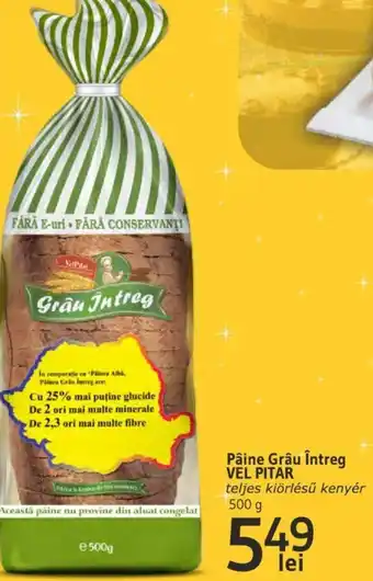 Supeco Pâine Grâu întreg VEL PITAR Ofertă