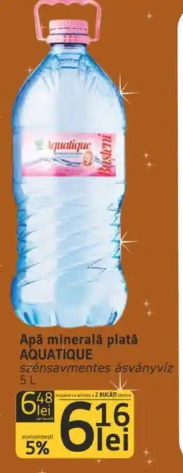 Supeco Apă minerală plată AQUATIQUE Ofertă