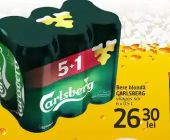 Supeco Bere blondă CARLSBERG Ofertă