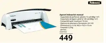 Selgros Aparat îndosariat manual Ofertă