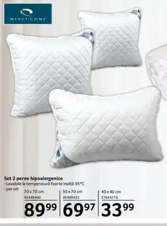 Selgros Set 2 perne hipoalergenice Ofertă