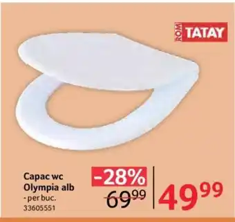 Selgros Capac wc Olympia alb Ofertă