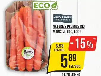 Mega Image NATURE'S PROMISE BIO MORCOVI, ECO, 500G Ofertă