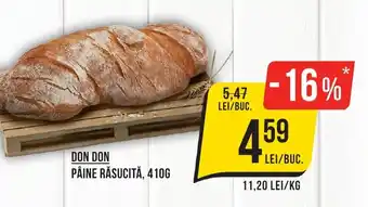 Mega Image DON DON PÂINE RĂSUCITĂ, 410G Ofertă