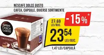 NESCAFE DOLCE GUSTO CAFEA, CAPSULE, DIVERSE SORTIMENTE