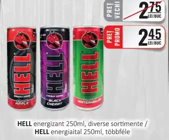 CBA HELL energizant 250ml, diverse sortimente Ofertă