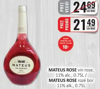 CBA MATEUS ROSE vin rose, 11% alc., 0.75L Ofertă