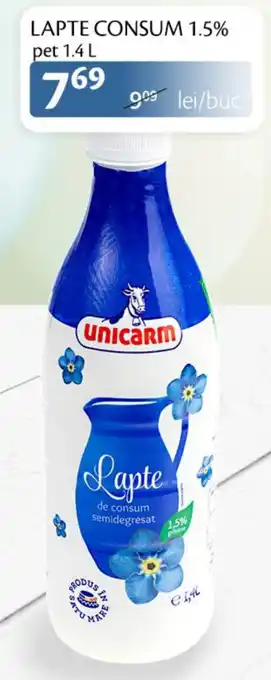 Unicarm LAPTE CONSUM 1.5% pet 1.4 L Ofertă