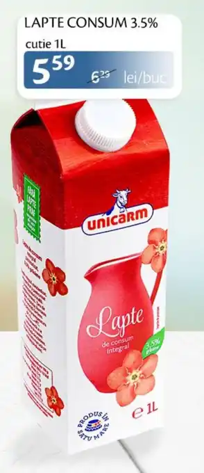 Unicarm LAPTE CONSUM 3.5% cutie 1L Ofertă