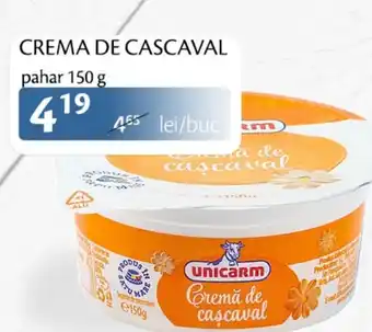 Unicarm CREMA DE CASCAVAL pahar 150 g Ofertă
