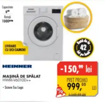 HEINNER MAȘINĂ DE SPĂLAT HWM-V6010D++