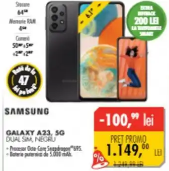 SAMSUNG GALAXY A23, 5G DUAL SIM, NEGRU