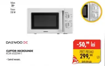 Flanco CUPTOR MICROUNDE KOR-6520W-1 Ofertă