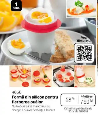 Formă din silicon pentru fierberea ouălor