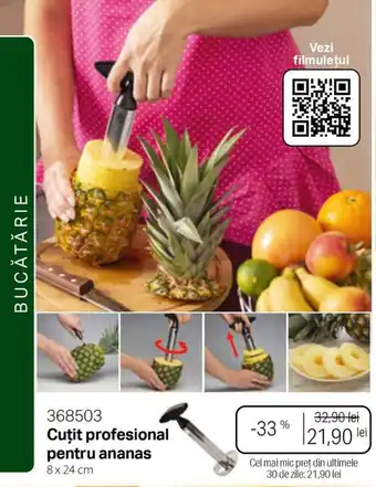 BetterStyle Cuţit profesional pentru ananas Ofertă