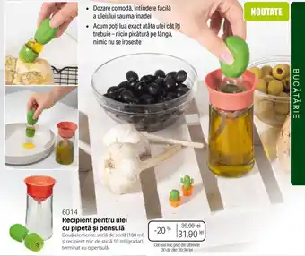 Recipient pentru ulei cu pipetă și pensulă