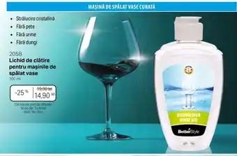 Lichid de clătire pentru maşinile de spălat vase