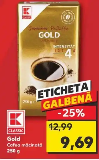 Kaufland Gold Cafea măcinată 250 g Ofertă