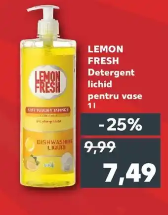 Kaufland LEMON FRESH Detergent lichid pentru vase 1L Ofertă