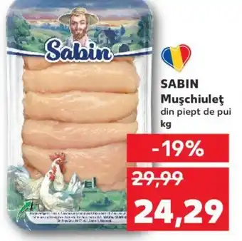 Kaufland SABIN Muşchiuleţ din piept de pui kg Ofertă