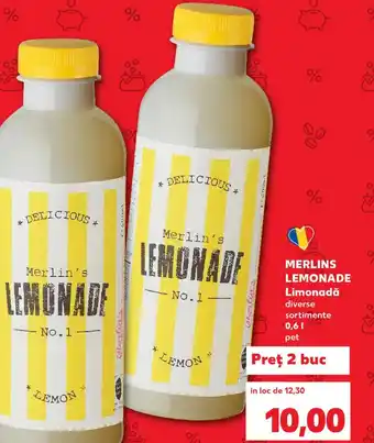 Kaufland MERLINS LEMONADE Limonadă 0.6L Ofertă