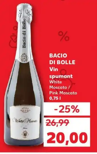 Kaufland BACIO DI BOLLE Vin spumant White Moscato / Pink Moscato 0,75 L Ofertă
