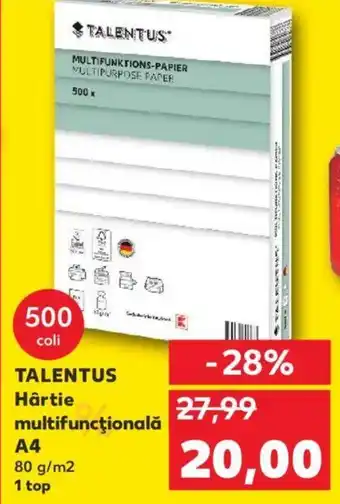 TALENTUS Hârtie multifuncţională A4