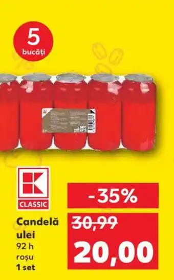 Kaufland Candelă ulei Ofertă