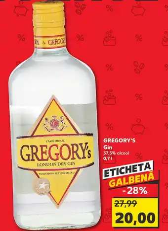 Kaufland GREGORY'S Gin 0.7L Ofertă