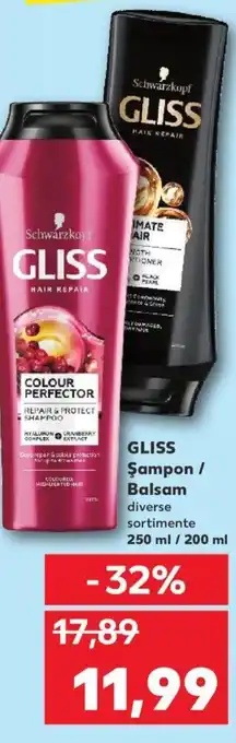 Kaufland GLISS Şampon / Balsam Ofertă