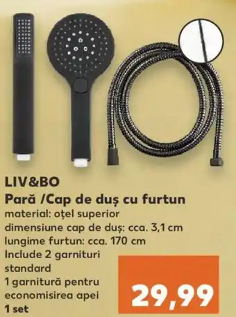 Kaufland LIV&BO Pară /Cap de duş cu furtun Ofertă