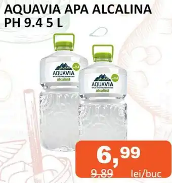 Unicarm AQUAVIA APA ALCALINA PH 9.4 5 L Ofertă