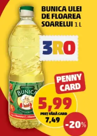 Penny BUNICA ULEI DE FLOAREA SOARELUI 1 L Ofertă