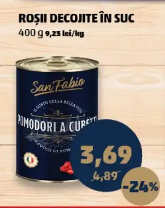 ROȘII DECOJITE ÎN SUC 400 g