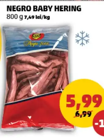 Penny NEGRO BABY HERING 800 g Ofertă