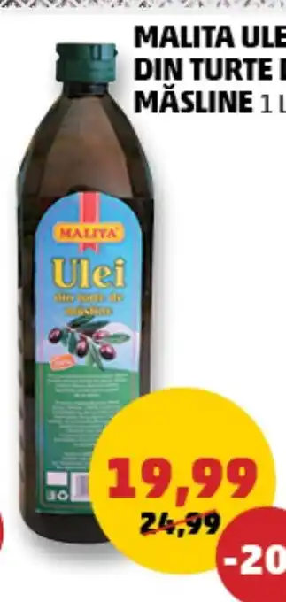 MALITA ULEI DIN TURTE DE MĂSLINE 1 L